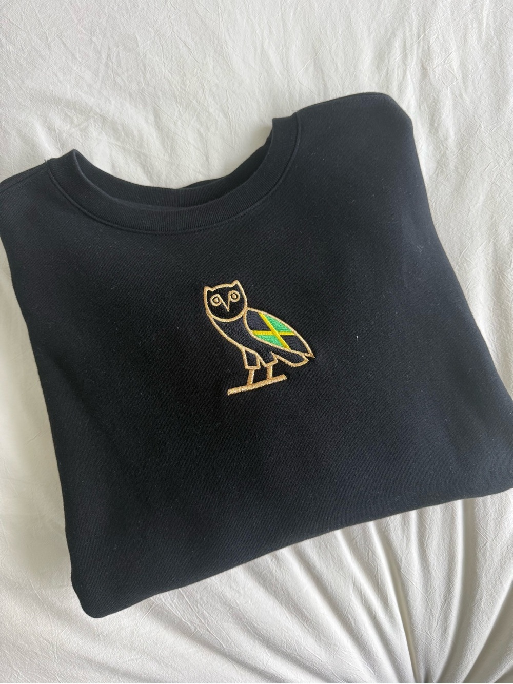 OVO Classic Owl Crewneck Jamaica Flag
